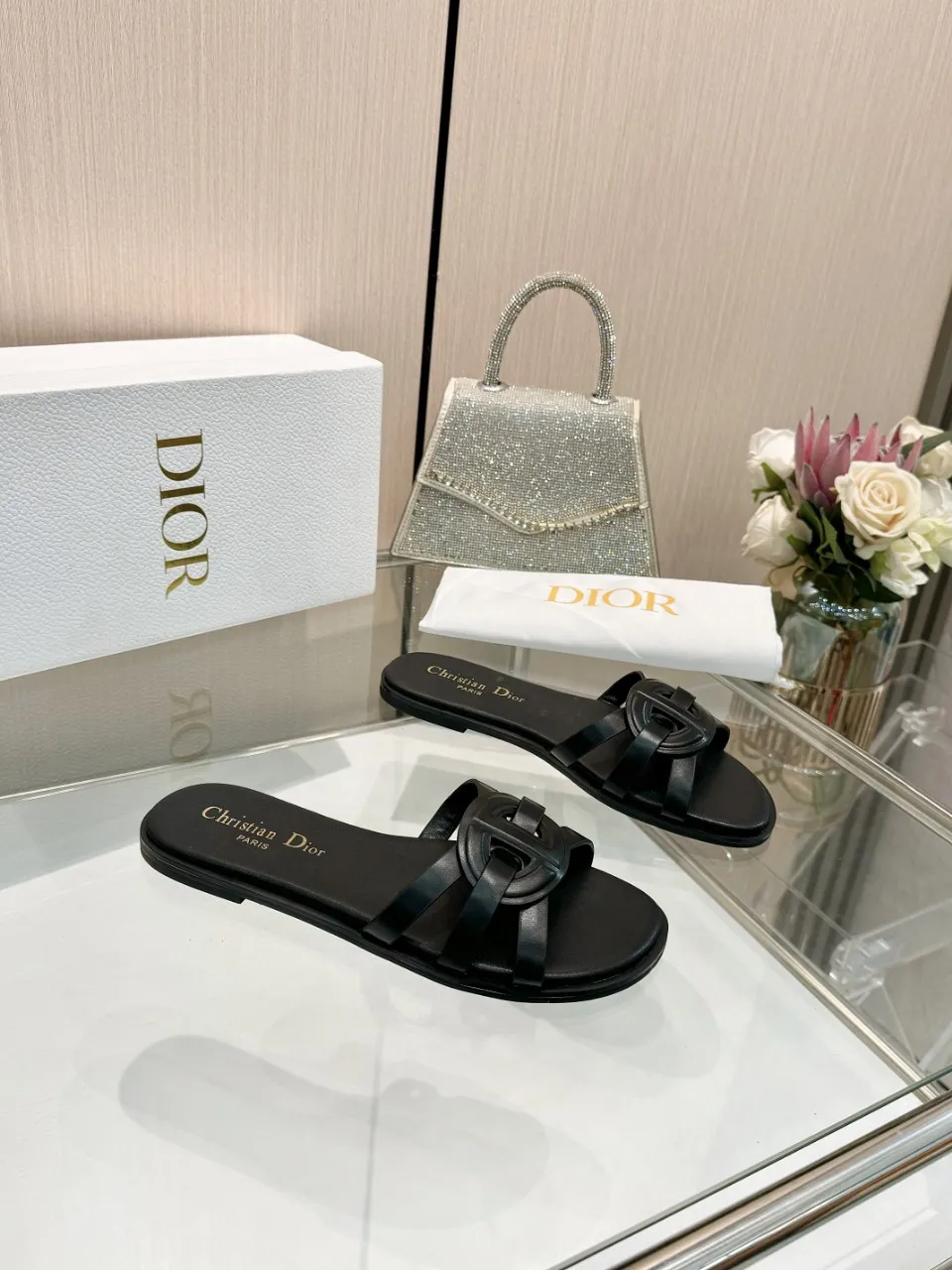 👟👟Ex-factory price 340👟👟 Dior new model, 9 colors available, cowhide fabric, code number 35-42, leather sole +40
